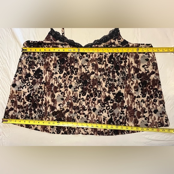 Torrid Women's Plus Size 3 Chablis Lace Trim Cami Top Animal Print - Picture 7 of 14